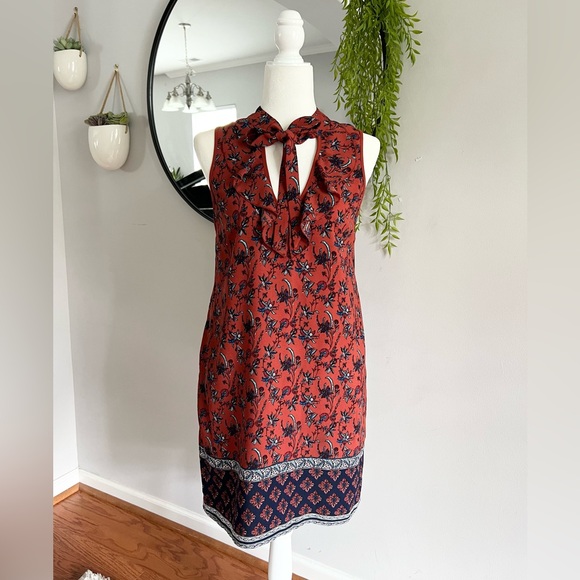 Shift Dress with Neck Tie - Sz Small - Picture 1 of 4